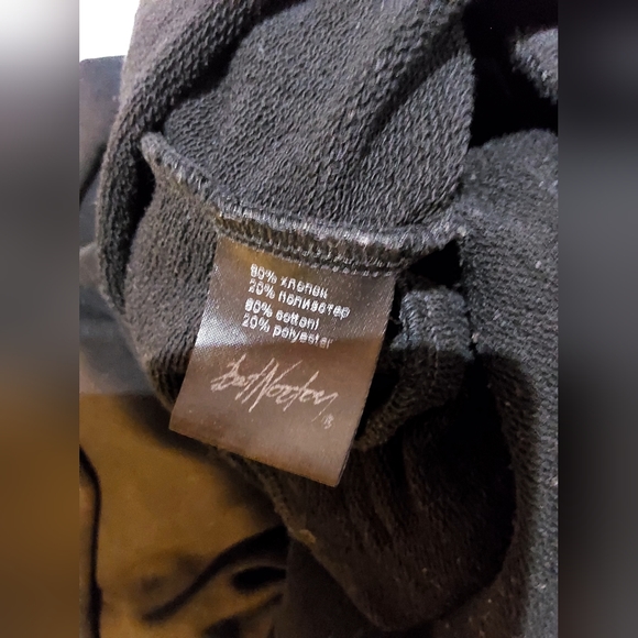 BatNorton Men Assymetric Hoodie Void Black Jacket Snap Button Punk Morph Sz L - Picture 7 of 12